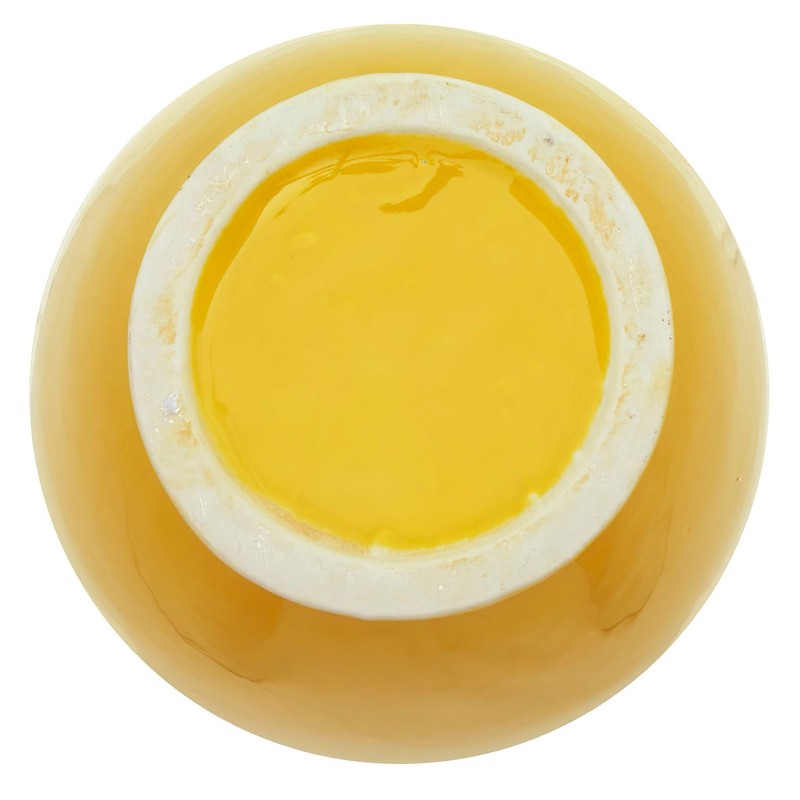 Red Lantern 14" Bright Yellow Tung Chi Vase