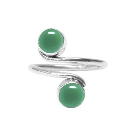 Green Onyx Toe Ring Silver Overlay Feet finger Jewellery Gemstone Adjustable Toering For Girls Women Handame Toe Ring Gift Jewellery By sara creation