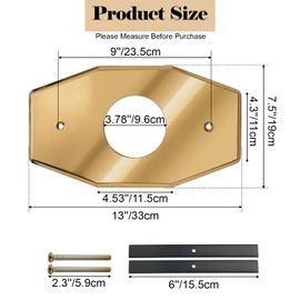 A503‑01 One-Hole Remodel Cover Plate for Mixet Bathtub and Shower Valves