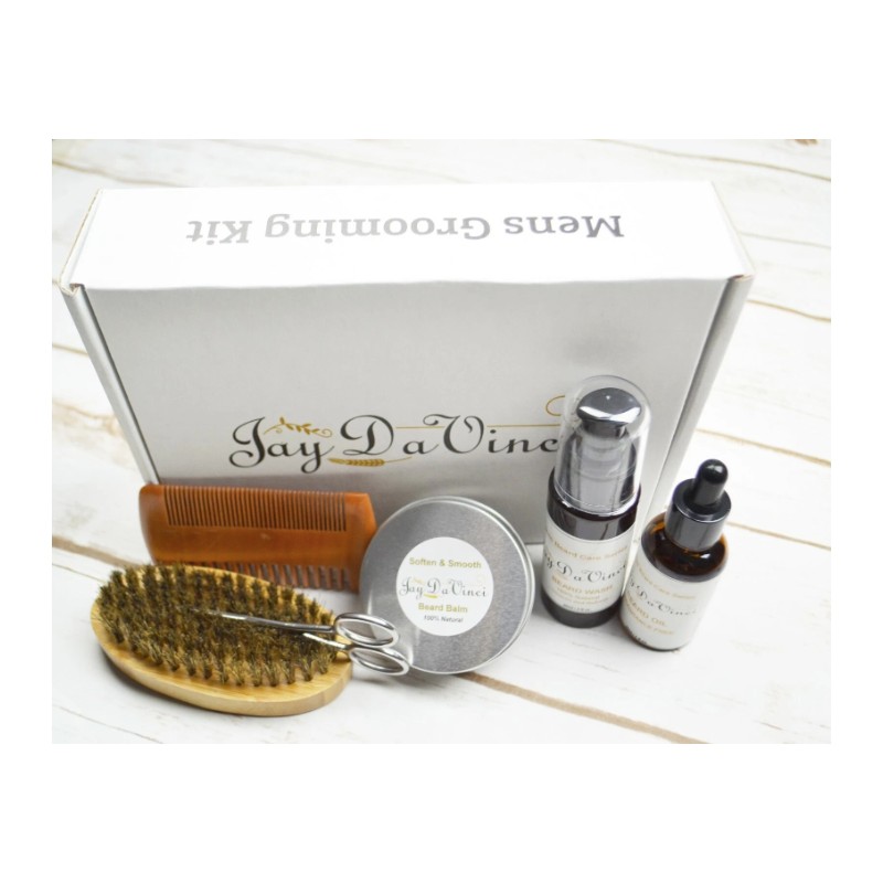 Beard Growth Kit for Men - Grooms Beard Mustache boosts