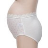 Soft 100% Cotton Ribbed Lace Band Maternity Panties SN1904-0167 Skin/100