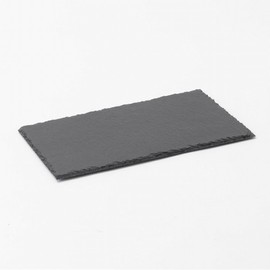 JAJU Black Stone Rectangular Plate_30x21cm, Black Black_FRFR / 자주 JAJU 블랙스톤 직사각 플레이트_30x21cm, 블랙블랙_FRFR