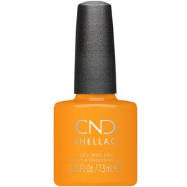 CND Shellac Gel Nail Polish, Long-lasting Nail Paint Color with Curve-hugging Brush, 395 Among the marigolds, 0.25 Fl Oz