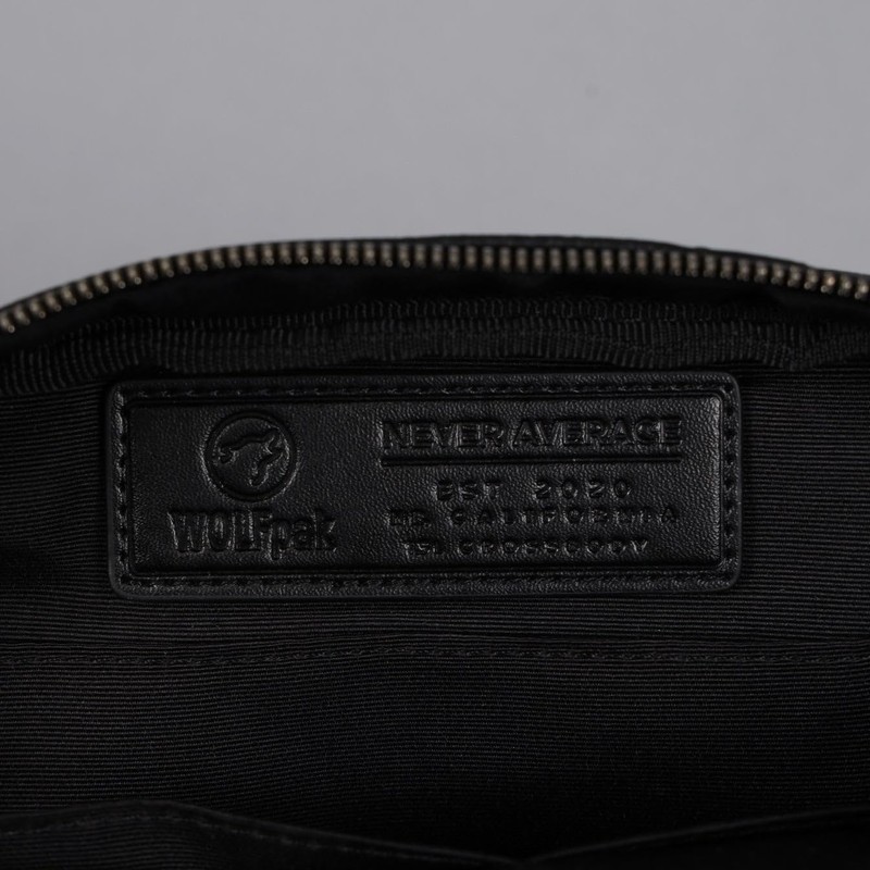 WOLFpak Crossbody Pack Black Luxury Leather