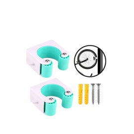 WANGCL 2PCS Mountain Bike Parking Buckle Bike Wall Mounts Suitable For Mountain Bikes Tires Width Of 1.75-2.4 Inch - Green