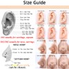 Punktracker 1Pcs 20G 18G 16G 6/7/8/9/10mm Cartilage Tragus Helix Earring