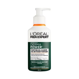 L’Oréal Paris Men Expert Derma Power Purifying Gel Cleanser, Salicylic Acid & Niacinamde Oil Control Acne Face Wash for Men, for Acne-Prone & Oily Skin, 260ml