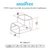 MOOITEK 5" 17Ft PVC Decorative Line Set Cover Kit for