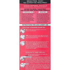Nair Hair Remover Wax Ready-Strips 40 Count Legs/Body (2 Pack)