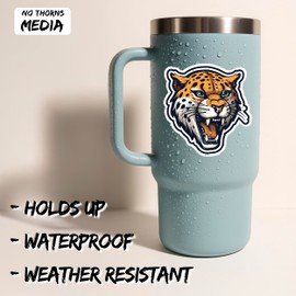 Cheetah Sticker 4 Inch Fastest Land Animal Big Cat Cheetah Lover - Waterproof Animal Vinyl Decal for Laptop Water Bottle Car Tumbler - Durable Aesthetic Long-Lasting Stickers for Adults ID44990