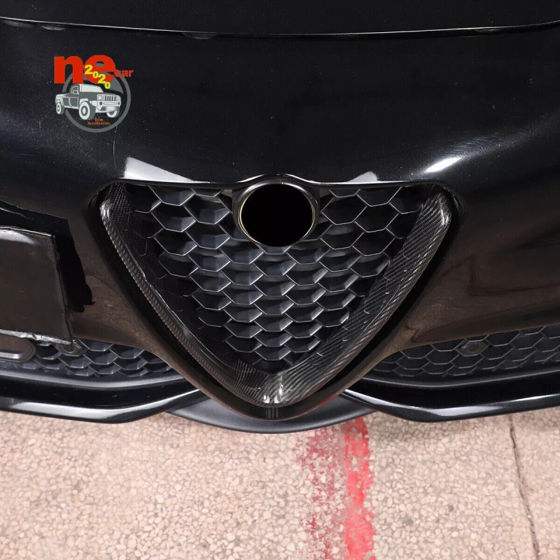 car-king888 Carbon Fiber V Shape Grille Cover Accessories Trim For