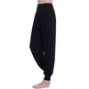 Women's Loose 7/8 Length Lantern Yoga Pants for Spring/Summer Tai Chi & Exercise Dance Rose Red Pants+M 5ea