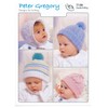 Peter Gregory Double Knitting DK Pattern - 7158 Baby's Bonnet