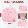 Funky Junque Pale Pink Baby Girl Winter Ribbed Knit Stocking