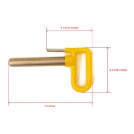The ROP Shop | Yellow Connecting Pin Assembly, 1302049 for Meyer MDII, MD2