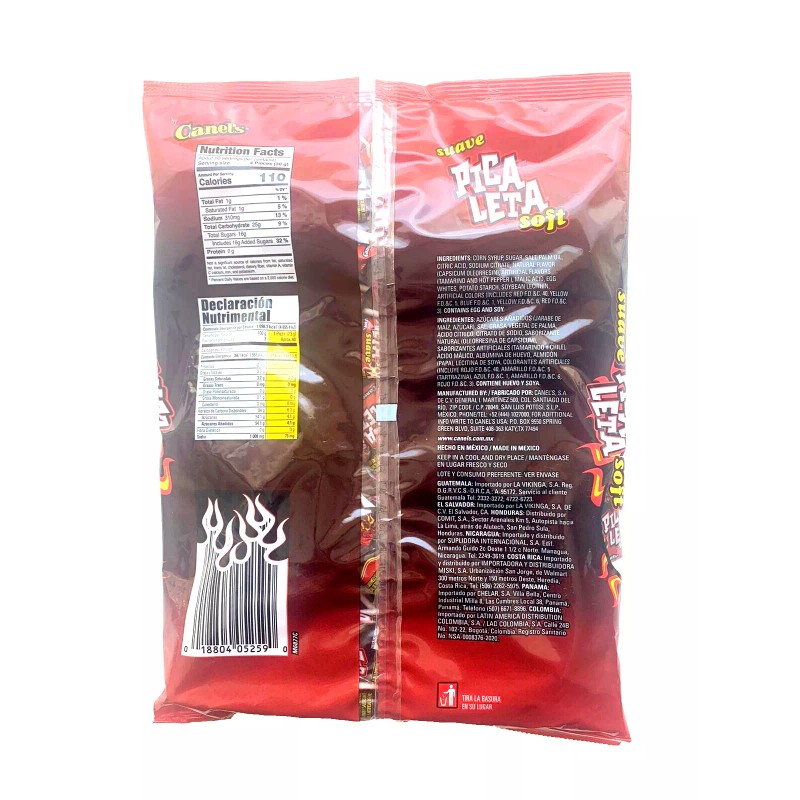 Canels Picaletas Suave/Canels Spicy Chewy Lollipops 40pcs 300g/10.6oz