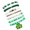 Pingyongchang St. Patricks Day Stackable Beaded Holiday Bracelets Set for