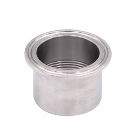 DERNORD Sanitary Female Threaded Pipe Fitting to 2 Inch TRI CLAMP OD 64mm Ferrule (Pipe Size: 1-1/2" NPT)