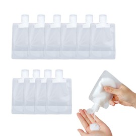 I'm so happy Travel Bottle Refill Containers Mini Pouches Travel Shampoo Divided Leak Proof Pack of 20 50ml