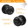 Gobrico 2 Pack Keyed-Alike Exterior Door Knobs with Key Matte