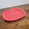 Tupperware Microwave Reheatable Dinner Luncheon Plates 3398 Red - Set