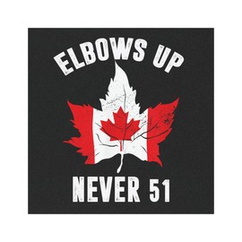 Elbows Up Car Magnet Support Canada Bumper Sticker Car Decor Gift for Canadian 7.5" x 4.5" SKU5 (SKU9(5'' × 5''))