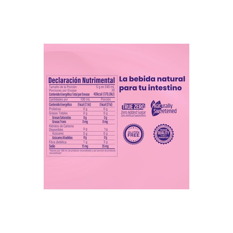 VIVRI Cleanse Me! Bebida Digestiva Fresa con Prebióticos 30 Porciones
