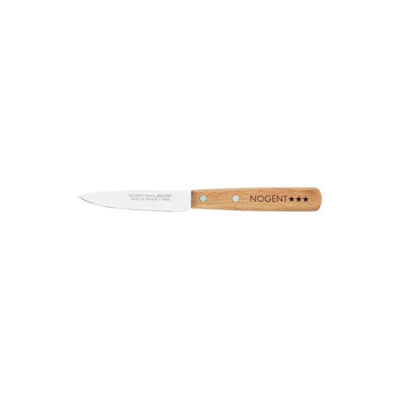 NOGENT*** COLTELLO OFFICE 9 cm CLASSIC LEGNO FAGGIO - Liscio