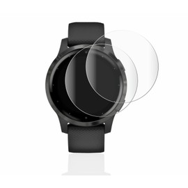BROTECT Pack of 2 Full Cover Screen Protectors for Garmin Vivoactive 4s (40 mm) Full Screen Protector Film [3D Curved, Anti-Fingerprint, Crystal Clear]