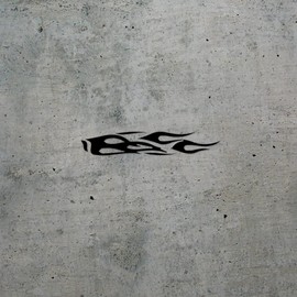 Decal Stickers Of Auto Graphics Flame (Black) Premium Waterproof Vinyl Decal Stickers For Laptop Phone Accessory Helmet Car Window Mug Tuber Cup Door Wall Decoration ANDSKUS507676BL070722