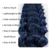 Short Navy Blue Braiding Hair Pre Stretched Knotless Braiding Hair