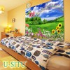 U-SITU Tapestry Flowers, Lawn, Forest, Natural Scenery, Stylish, Background, Multi-functional,