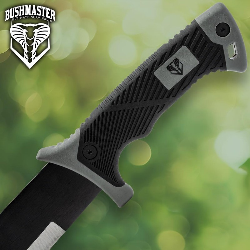 Bushmaster Stainless Steel Sawback Blade | High-Impact TPU Handle |