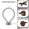 4 Packs Magnetic Curtain Tiebacks for Drapes, H HOME-MART Convenient