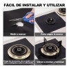 Kirotla 8pcs Fundas Para Quemadores De Estufa Liner Limpieza Rápida