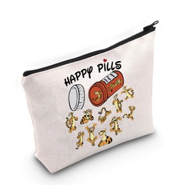 JNIAP Tigger Cosmetic Bag Tiger Themed Makeup Bag Cartoon Lover Gift for Tigger Fans (Tiger)