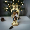 Ornate Nativity Scene Vase | Handcrafted Ceramic Decorative Vase with
