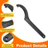 sourcing map C Hook Spanner Wrench, 95-100mm C Pin Motorcycle
