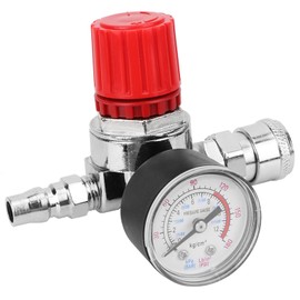 Air Compressor Pressure Regulator, 0.8mpa Air Compressor Pressure Switch with Male Female Connector 10mm Caliber for Air Compressor Replacement Parts