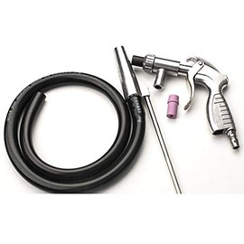 F Season Sandblasting Gun Set - Sand Blasting Device with Iron Nozzle, Ceramic Nozzle and Nozzle - Black, White - Plastic - Handheld Device