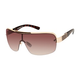Rocawear Rectangular Sunglasses, Gold & Brown, 133 mm