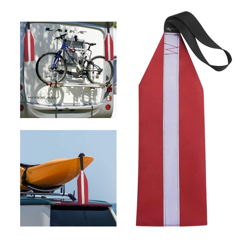 MOOCY Safety Tow Flag with Webbing for Kayak Boat Bicycle