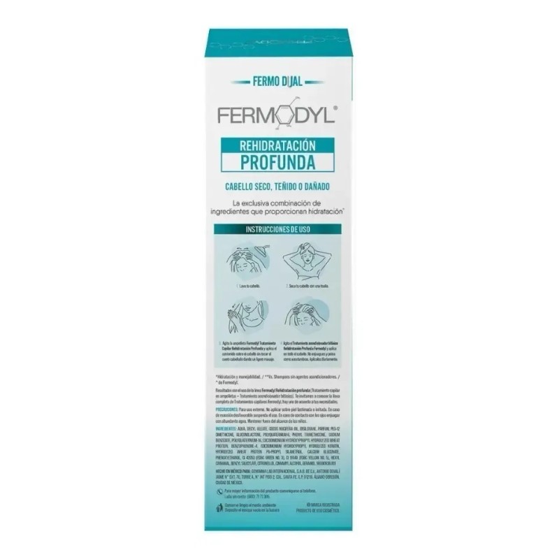 Tratamiento Capilar Bifásico Fermodyl Fermodual Rehidratación Profunda 240ml
