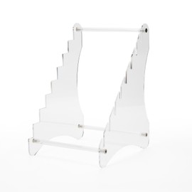 Knife Display Stand,8 Tier Knife Block,Fixed Knife Collection Display Stand Holder,for Knife Rustic Tactical & Survival Knives Cabin Home Decor(Acrylic)