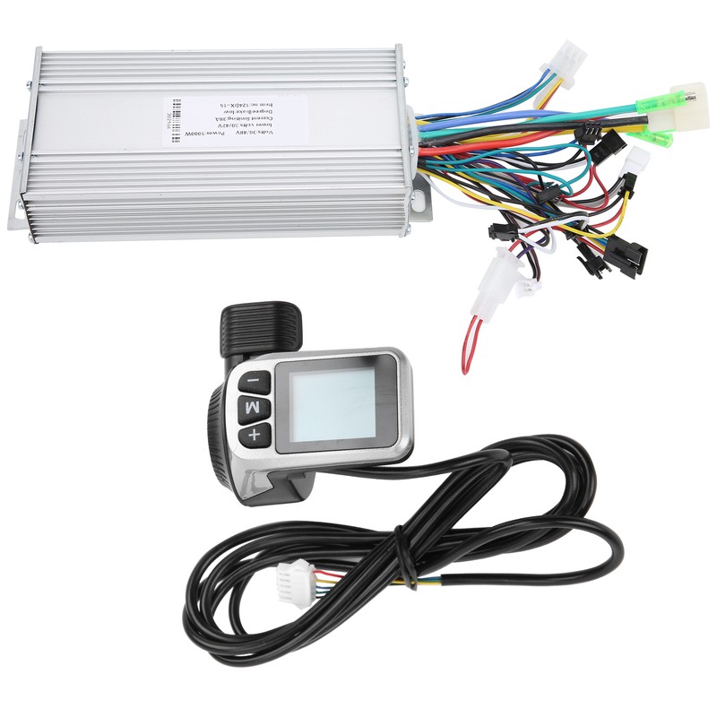 36V/48V 1000W 124DX Brushless Motor Controller Box LCD Display for