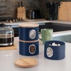 EHC Set of 3 Kitchen Storage Canisters for Tea, Coffee,