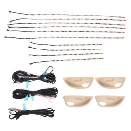 LED Ambient Light Strips 3 Color Decorative Lighting Fit for 5 Series F10/F11 2010-2016Beige Door Bowl