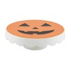 Mud Pie Pumpkin Santa Reverse Pedestal, 11" Dia x 3.5",