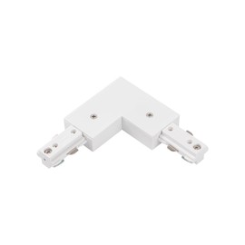 mirrea White H Type L Connector for Ceiling Track Lighting Right and Left Corner