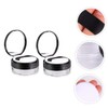 Outanaya 2sets Portable Loose Powder Boxes Elastic Mesh Sub Boxes